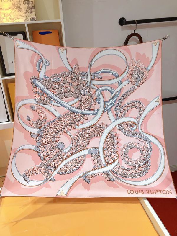 LV silk scarf 90X90cm E32 (39)